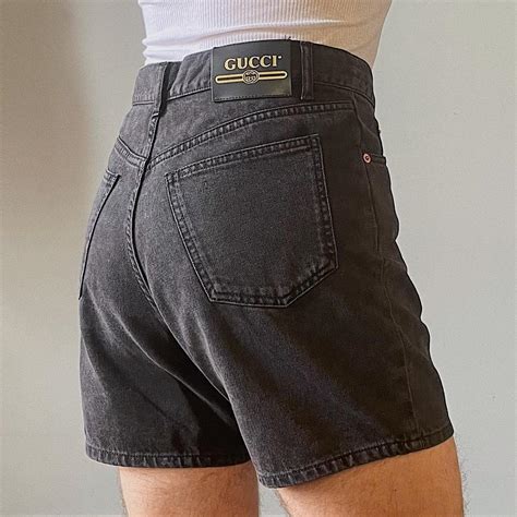 gucci jean shorts men|Gucci denim shorts.